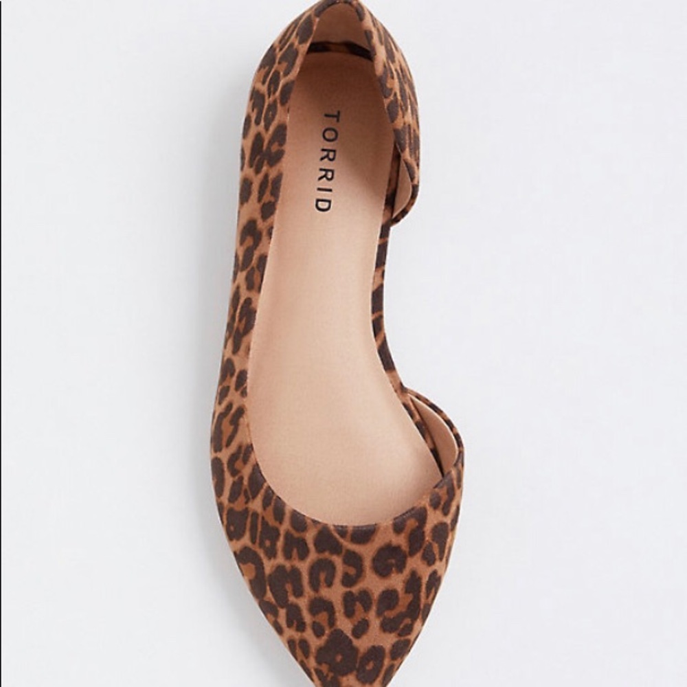 Torrid Cheetah Print D’Orsay Pointed Flats